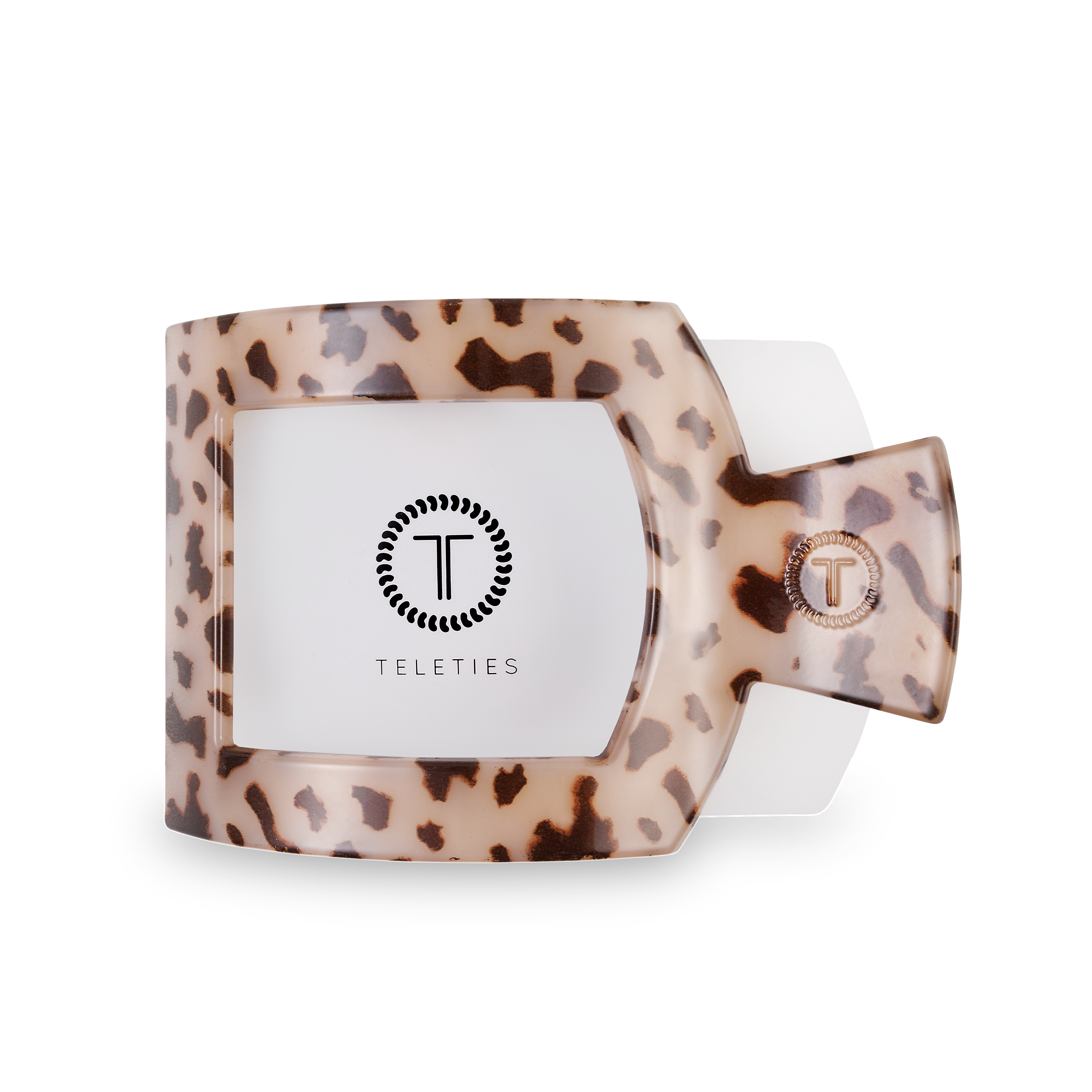 BLONDE TORTOISE LARGE FLAT SQUARE CLIP