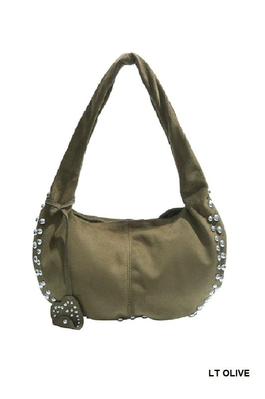 The Studded Heart Handbag