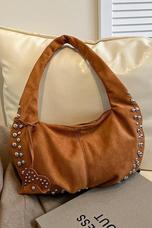 The Studded Heart Handbag