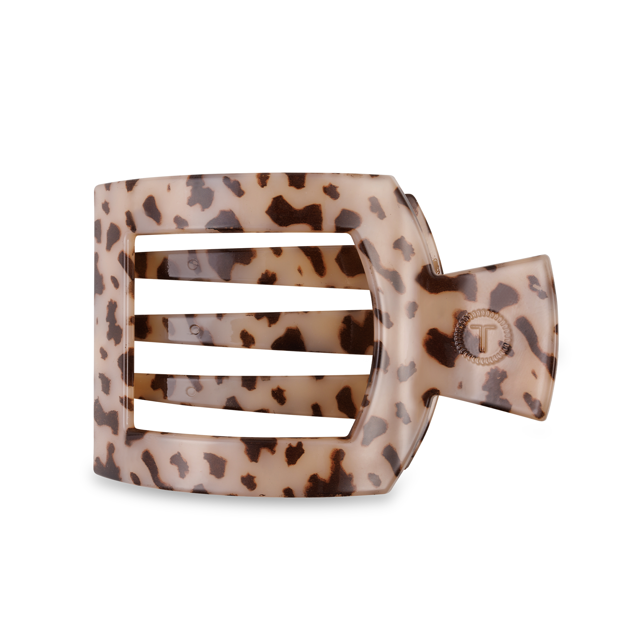 BLONDE TORTOISE LARGE FLAT SQUARE CLIP