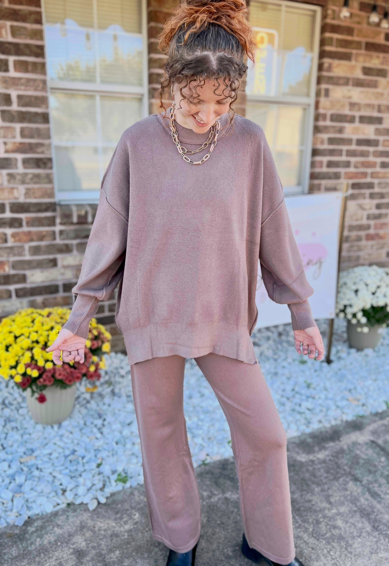 2 Piece Knit Pullover Set