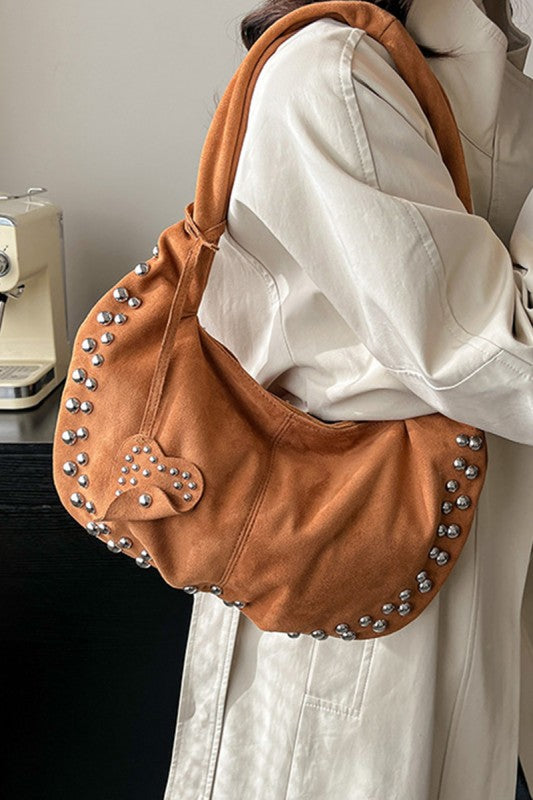 The Studded Heart Handbag