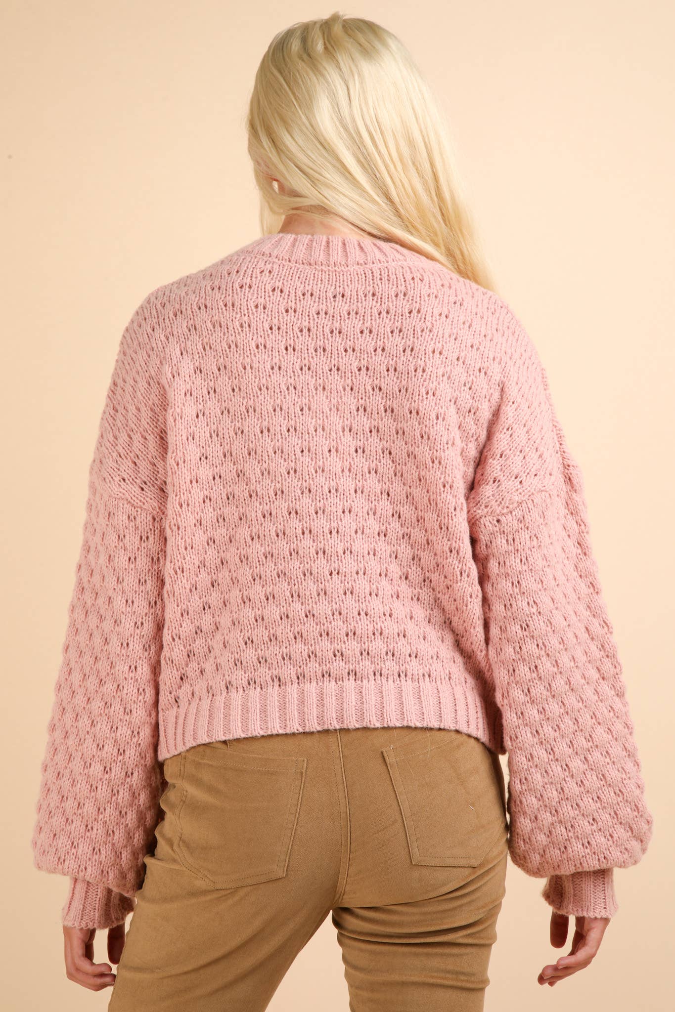 FLOWER KNIT SWEATER TOP