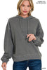 ZENANA FRENCH TERRY PIGMENT DYE HOODIE