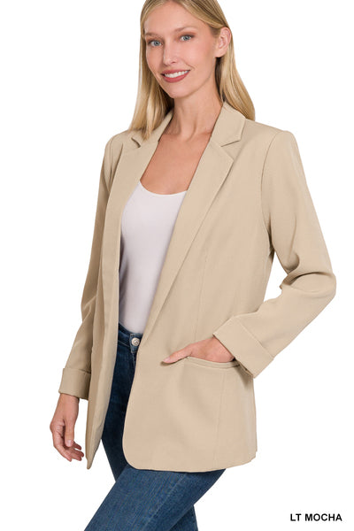 OPEN FRONT CLASSIC BLAZER