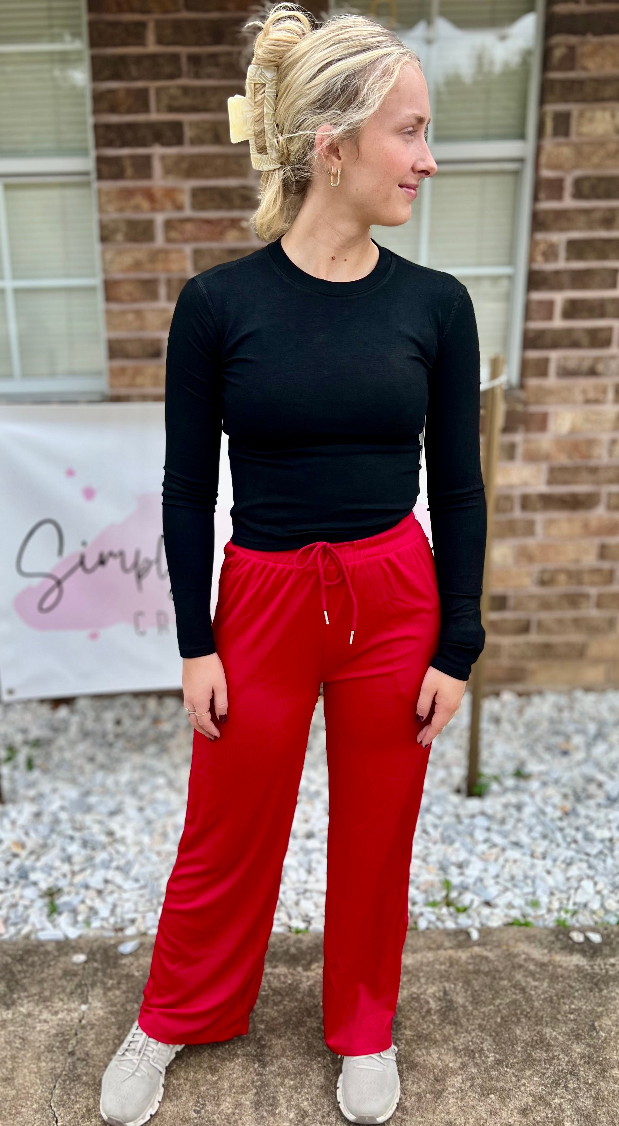Everyday Ribbed Wide Leg Pants- 3 Colors
