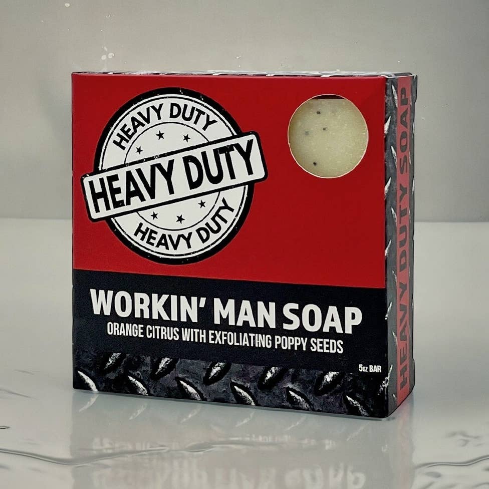 Workin' Man Heavy Duty Soap | Orange Citrus & Poppy Seeds