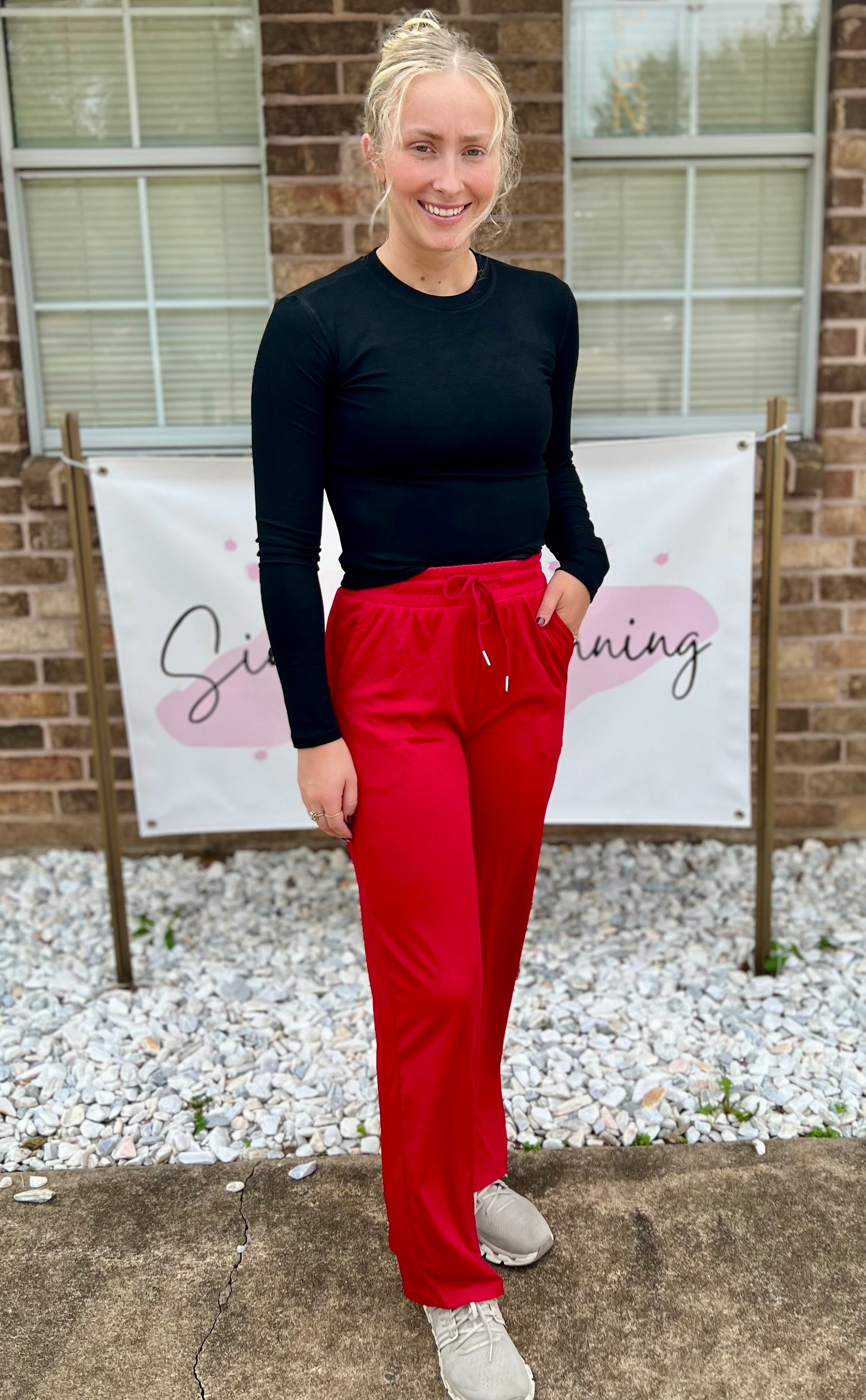 Everyday Ribbed Wide Leg Pants- 3 Colors