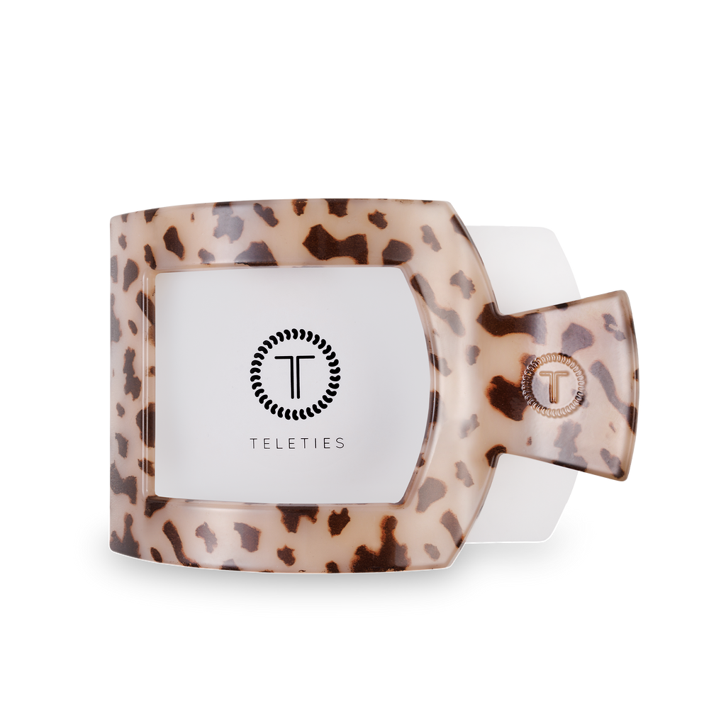 BLONDE TORTOISE LARGE FLAT SQUARE CLIP