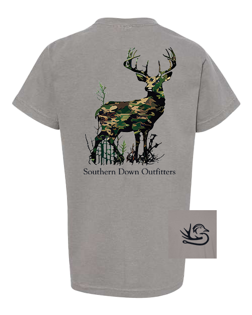 Camo Deer Youth Tee