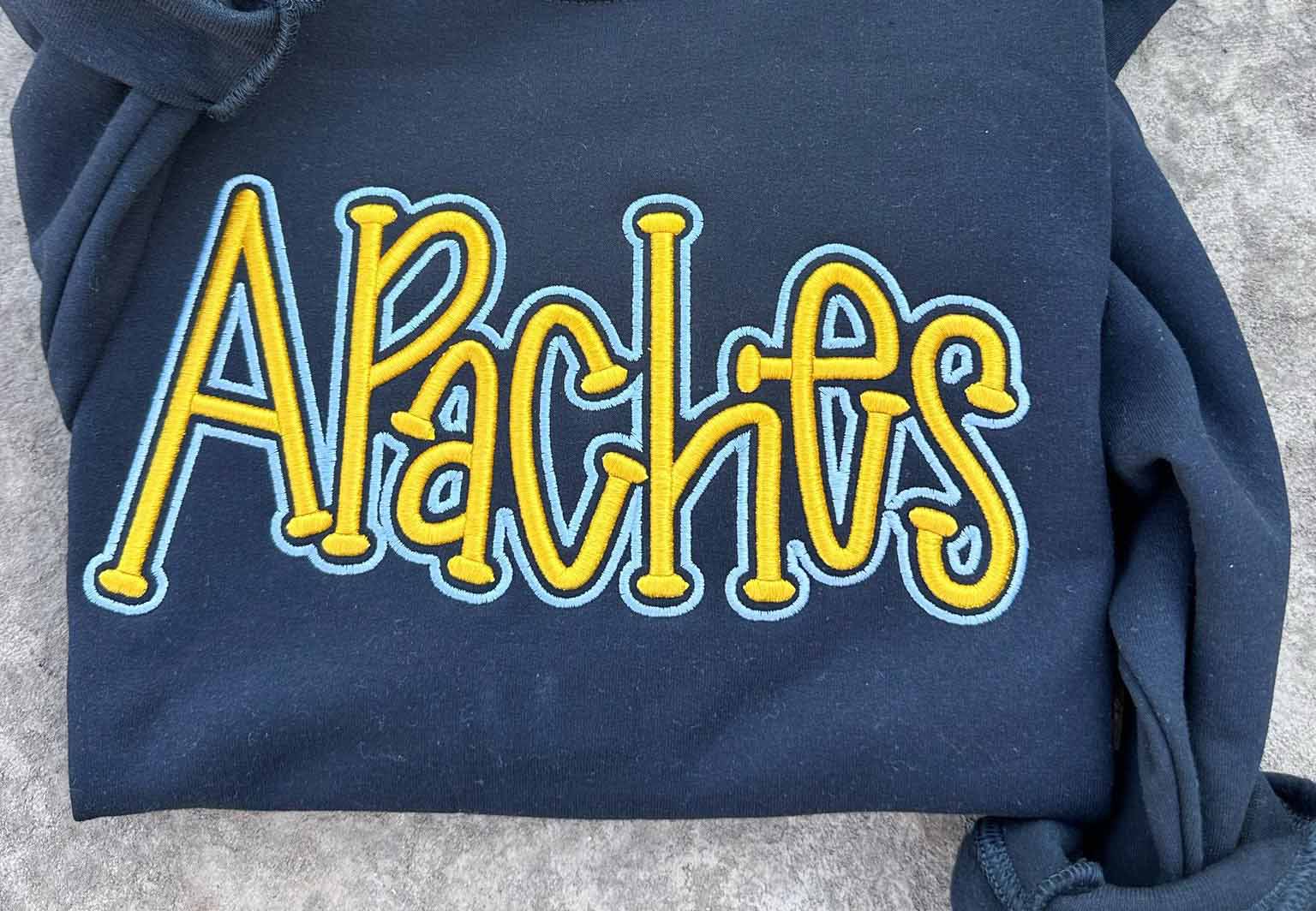 Apaches 3D Embroidered Sweatshirt