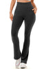 thermal fleece flare leggings with pockets