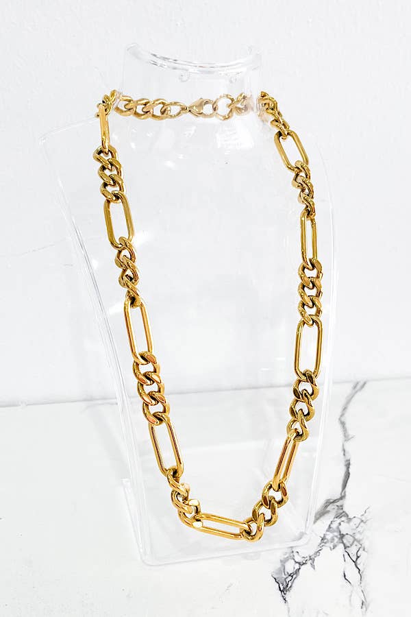 H2O Collection Gold Chunky Link Necklace