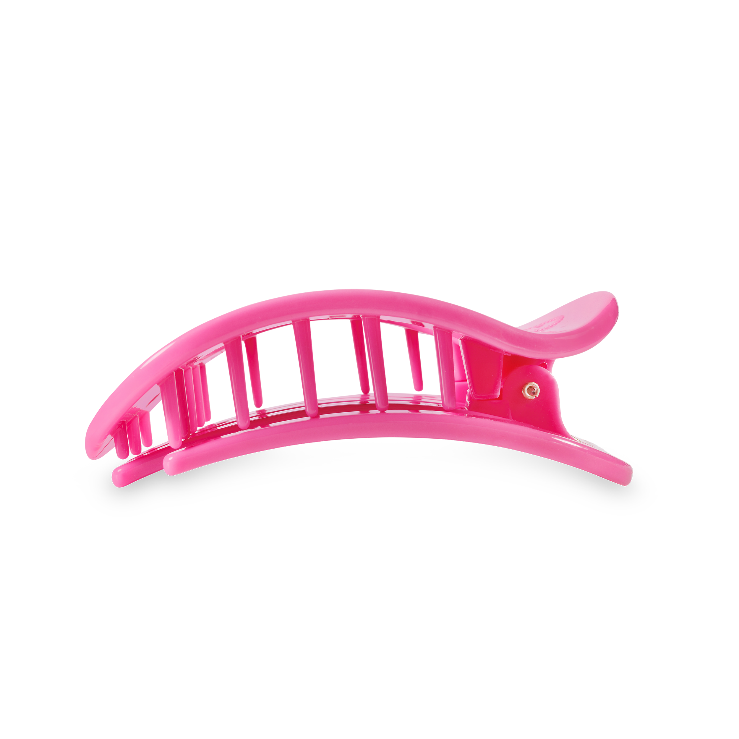 Paradise Pink Medium Flat Round Hair Clip