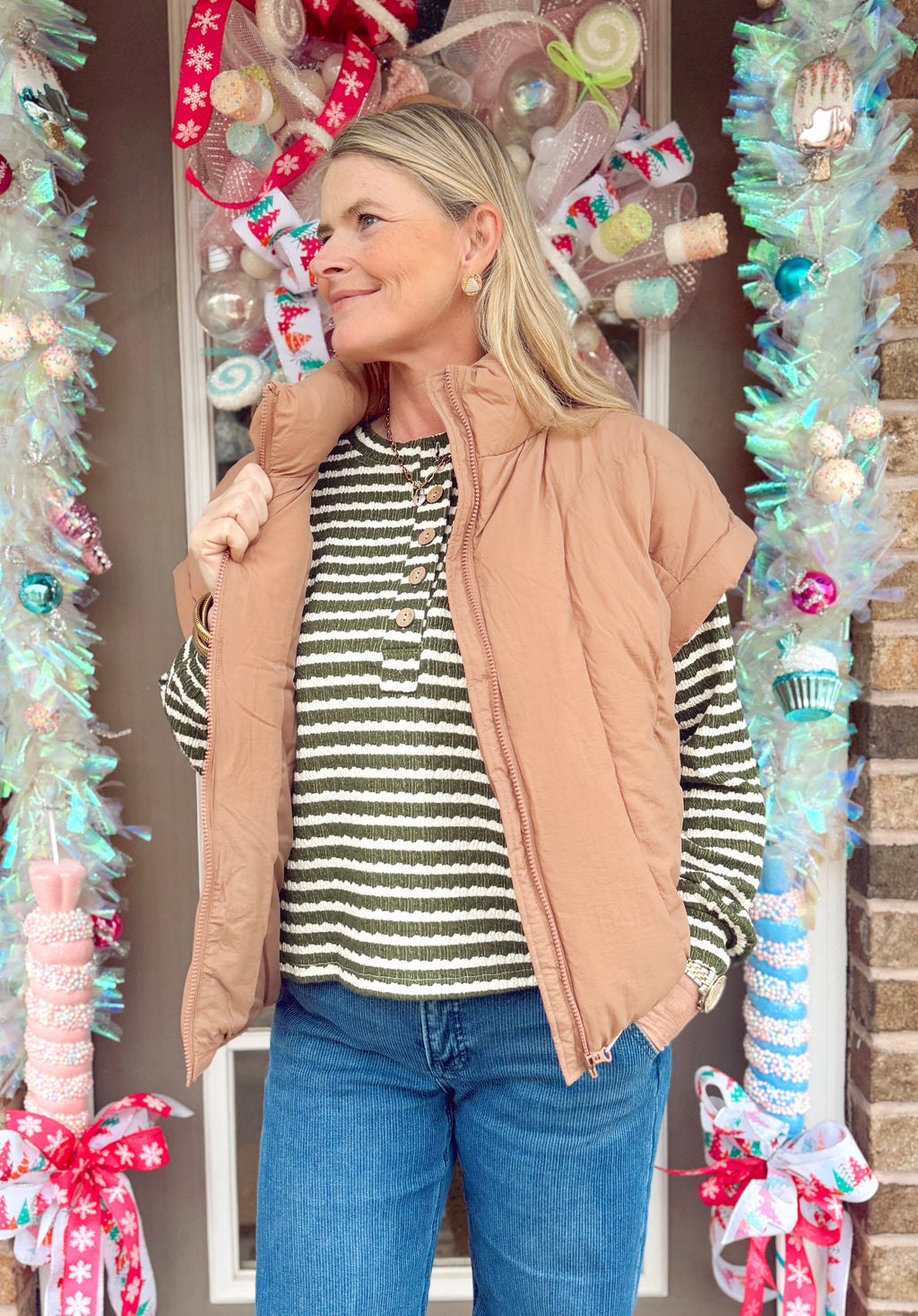 Simply Southern Lottie Caramel Vest