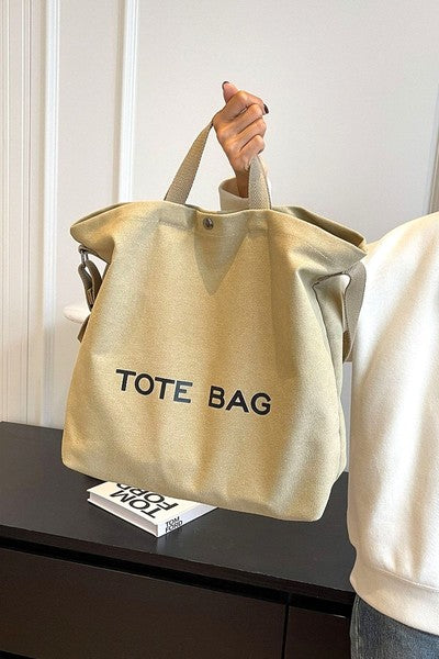 Large Canvas Tote Bag