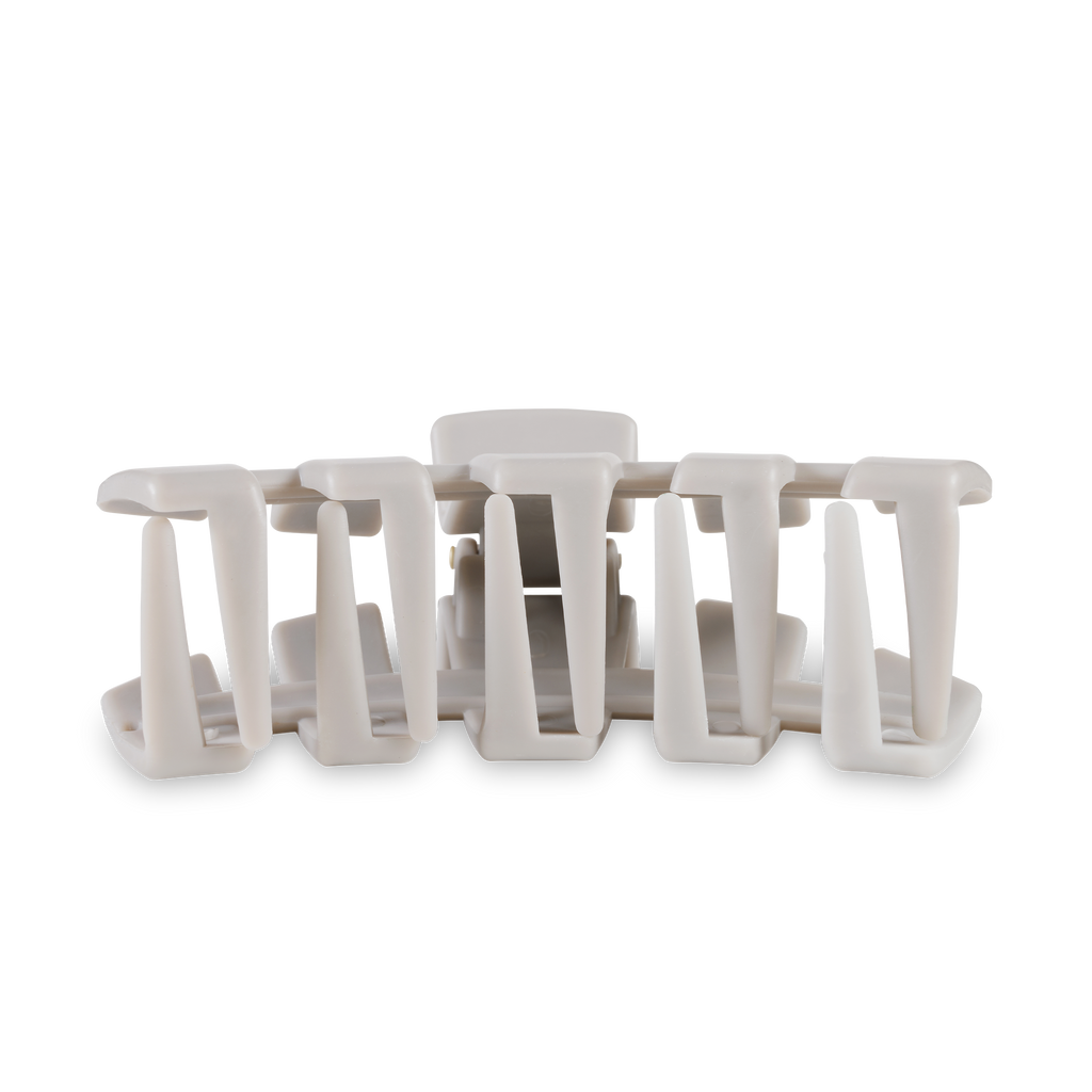 Classic Hair Clip | Large | Silver Flames