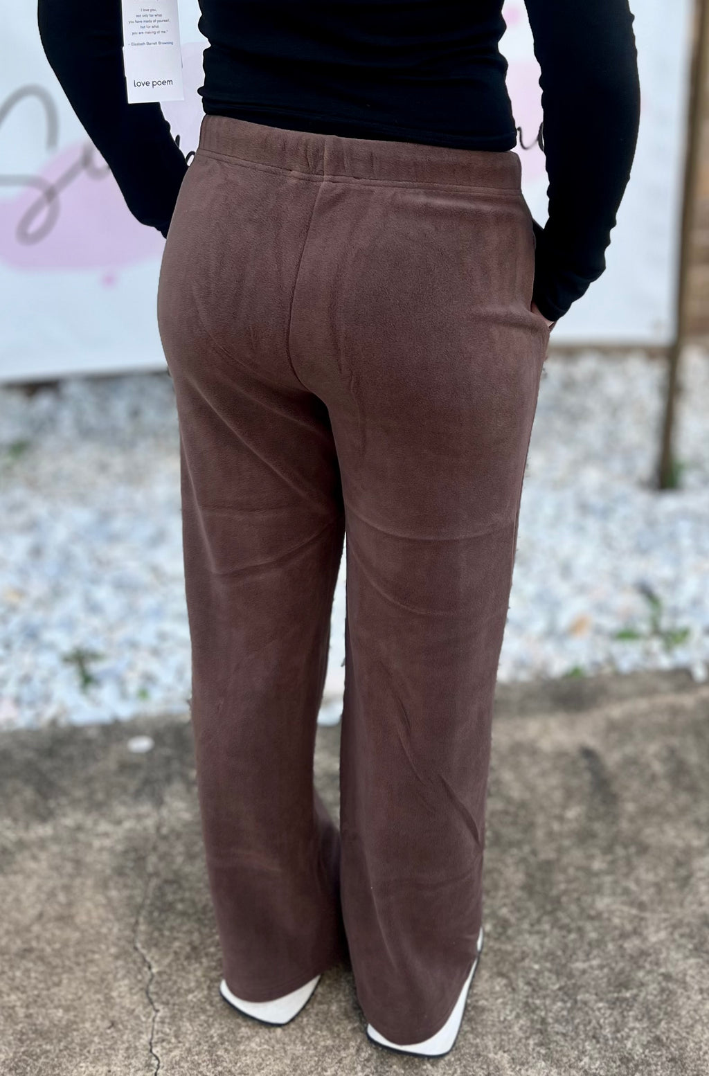 COZY FLEECE WIDE LEG PANT- 3 COLORS