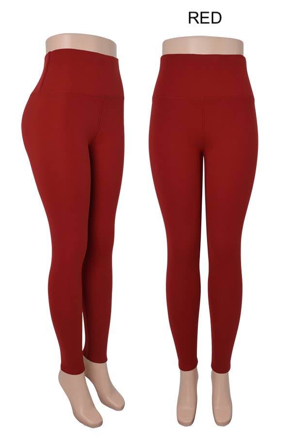 Thermal fleece high waist leggings