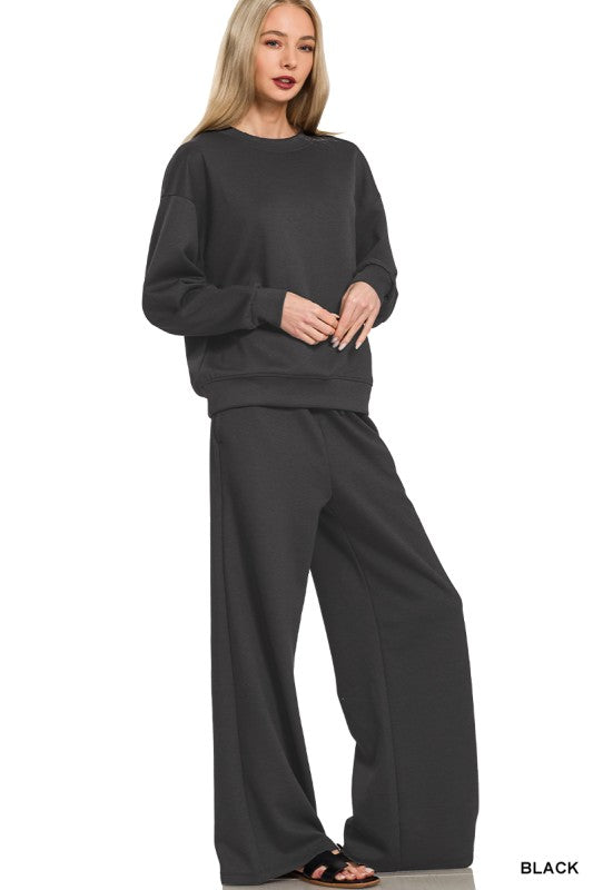 ZENANA SCUBA PULLOVER SET