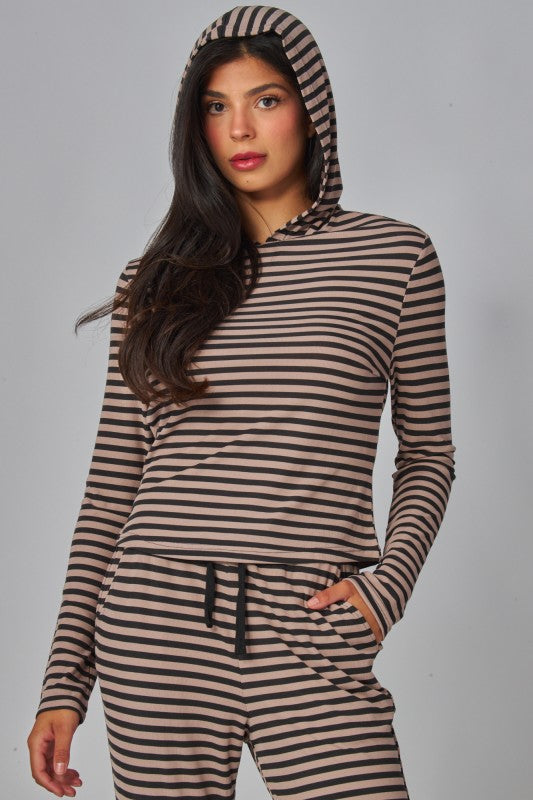 SOFT STRIPE HOODIE