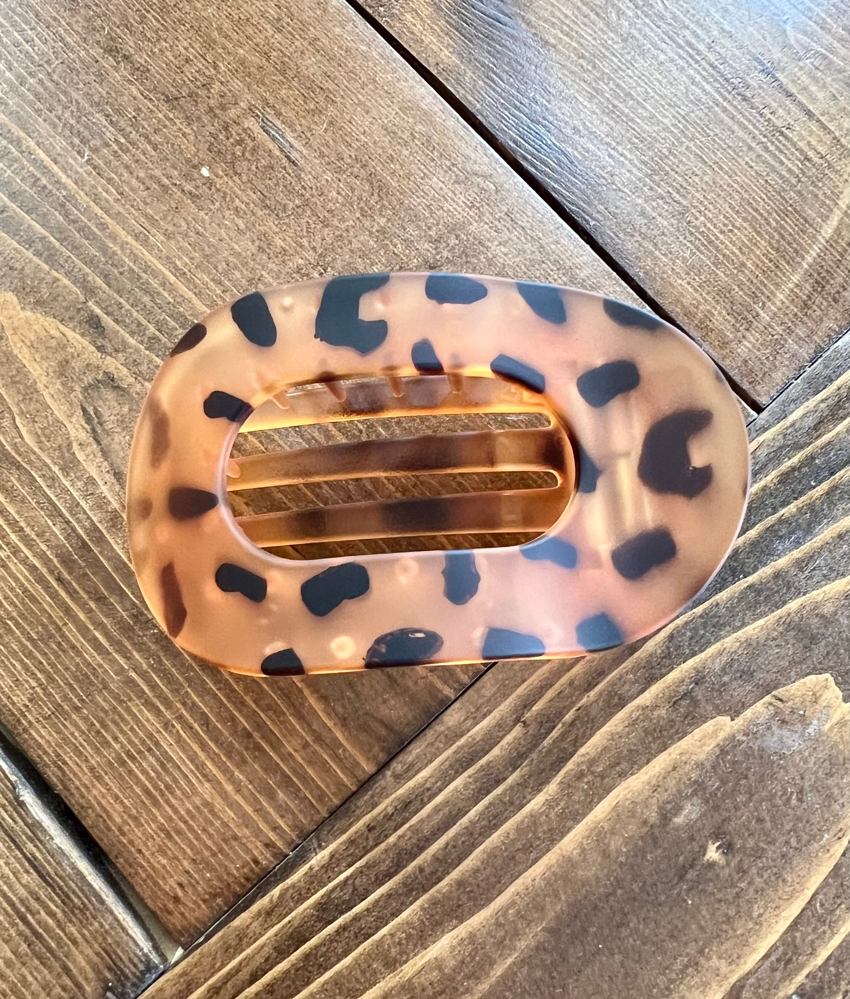 Large Flat Lay Oval Hair Clip