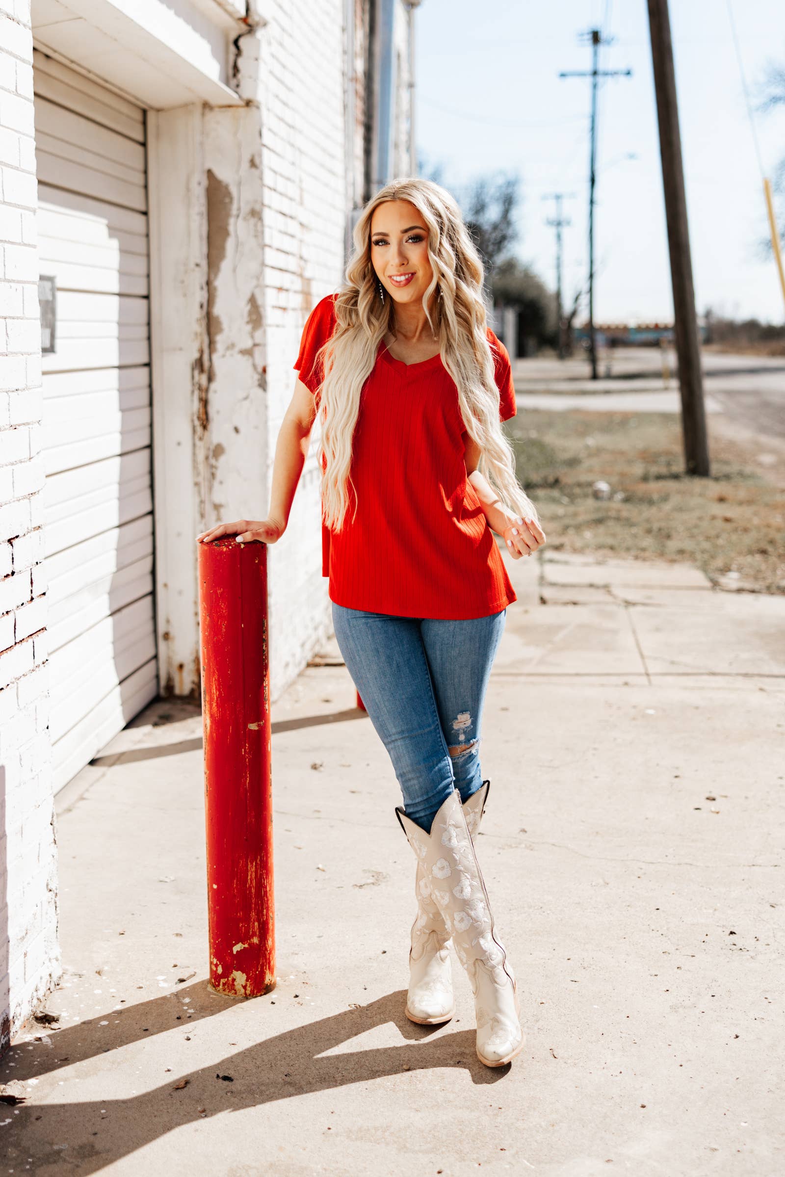 THE GO TO RIBBED TEE