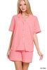 ZENANA SHORT SLEEVE 2 PIECE SLEEP SET