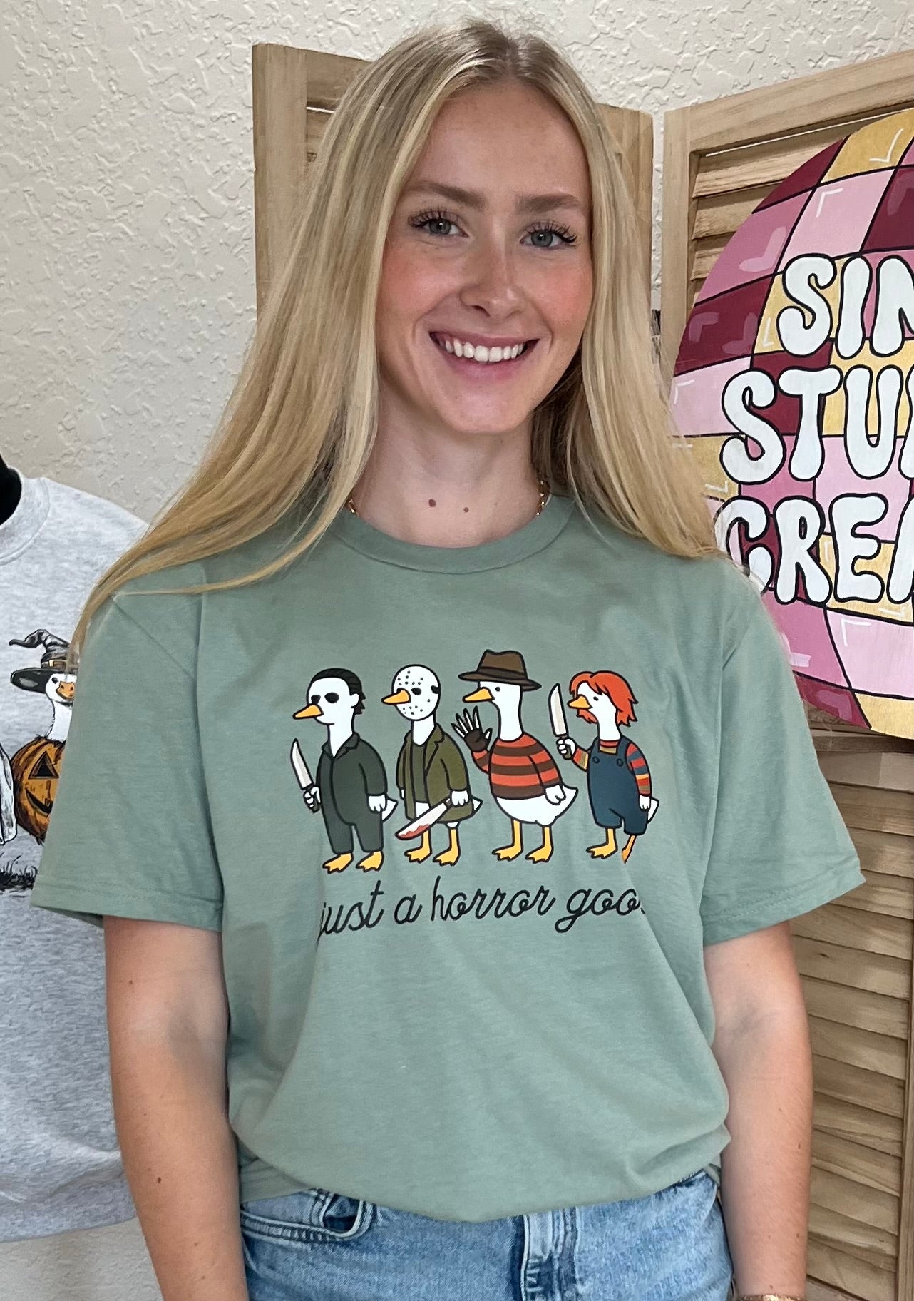 JUST A HORROR GOOSE TEE