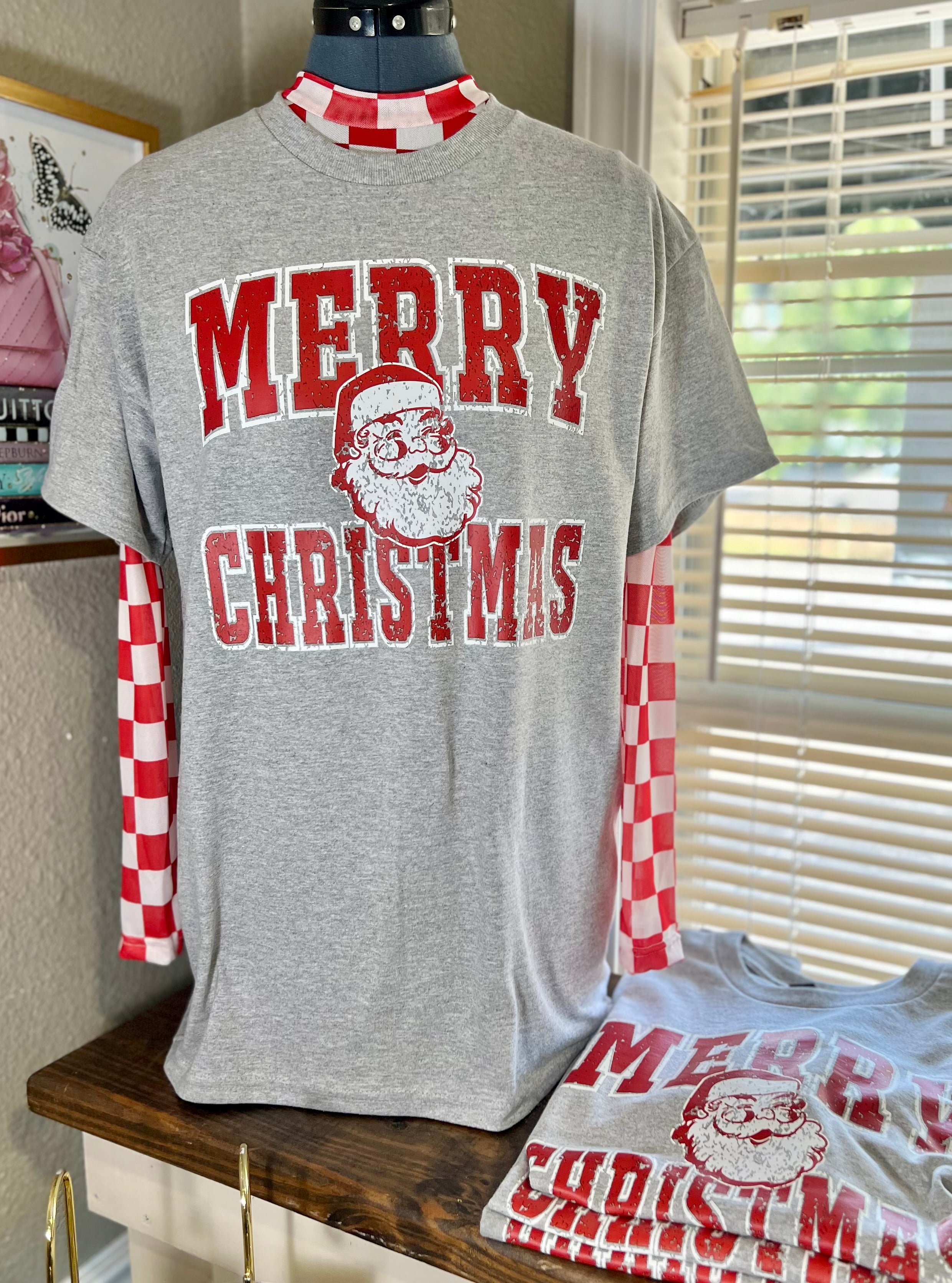 Vintage Style Merry Christmas Tee