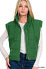 ZENANA HIGH NECK PUFFER VEST