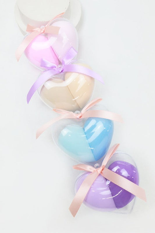 HEART SHAPED MAKEUP SPONGE SET