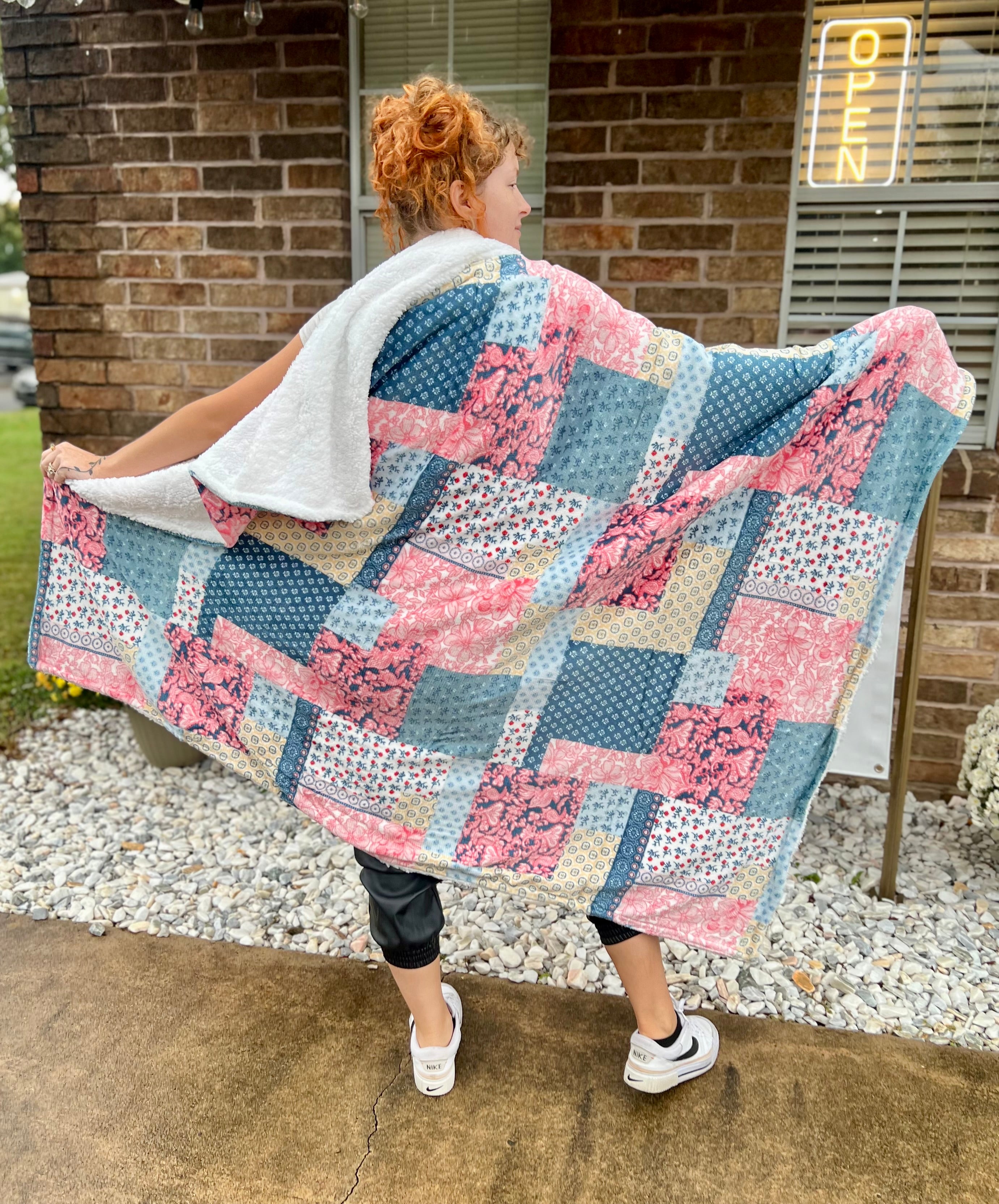 Simply Southern Soft Blanket-Patchwork