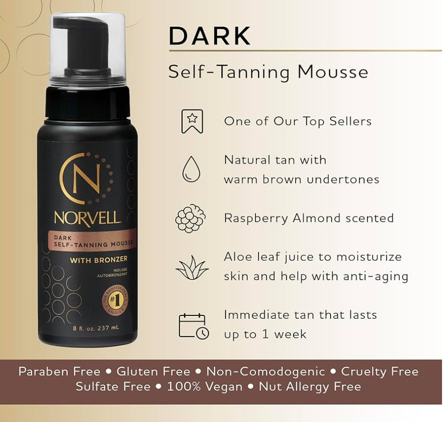Norvell Dark Self Tanning Mousse