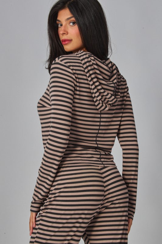 SOFT STRIPE HOODIE
