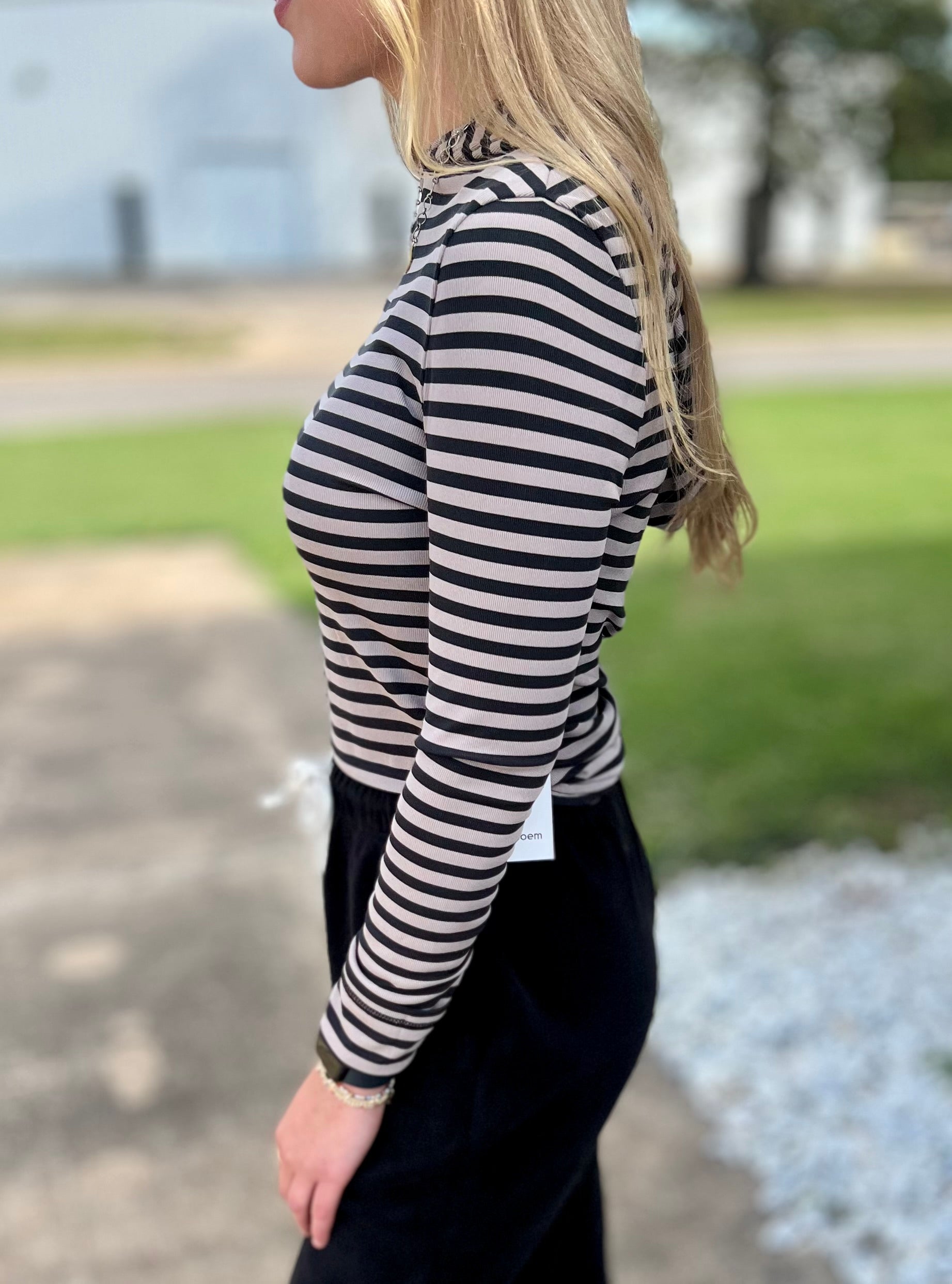 SOFT STRIPE HOODIE