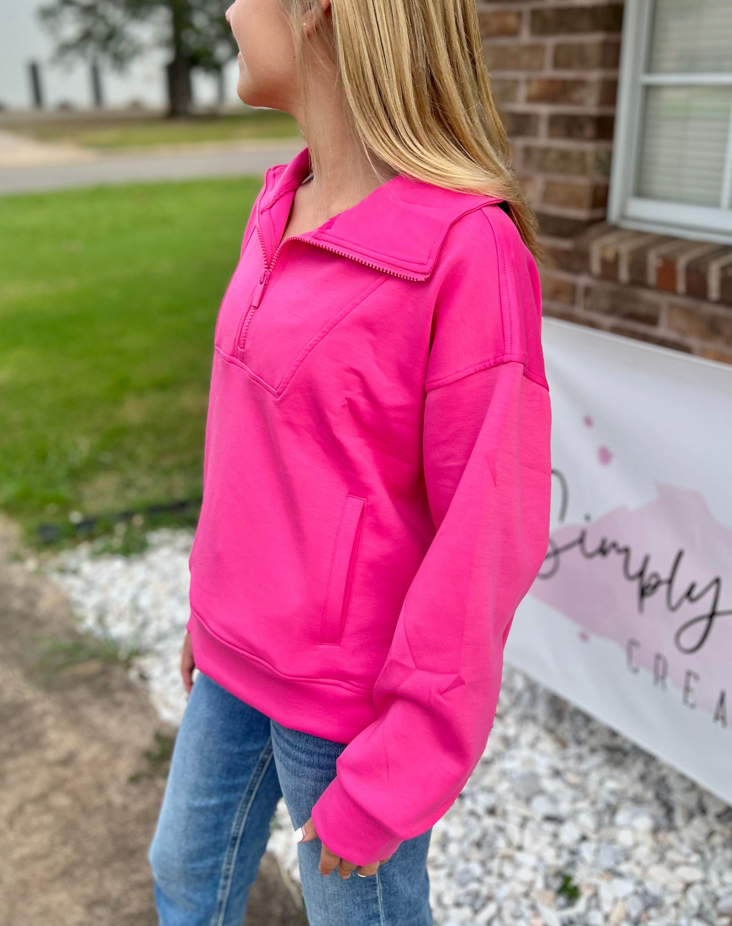 POP OF COZY HALF ZIP
