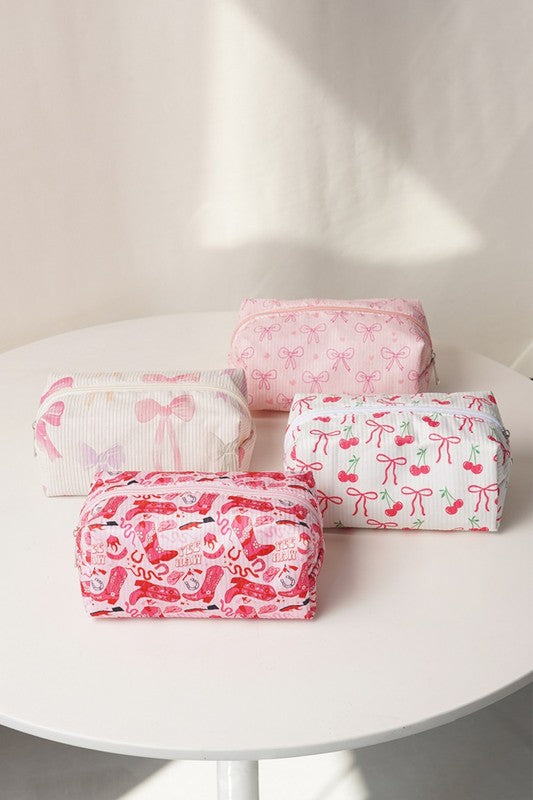 Corduroy Cosmetic Bag