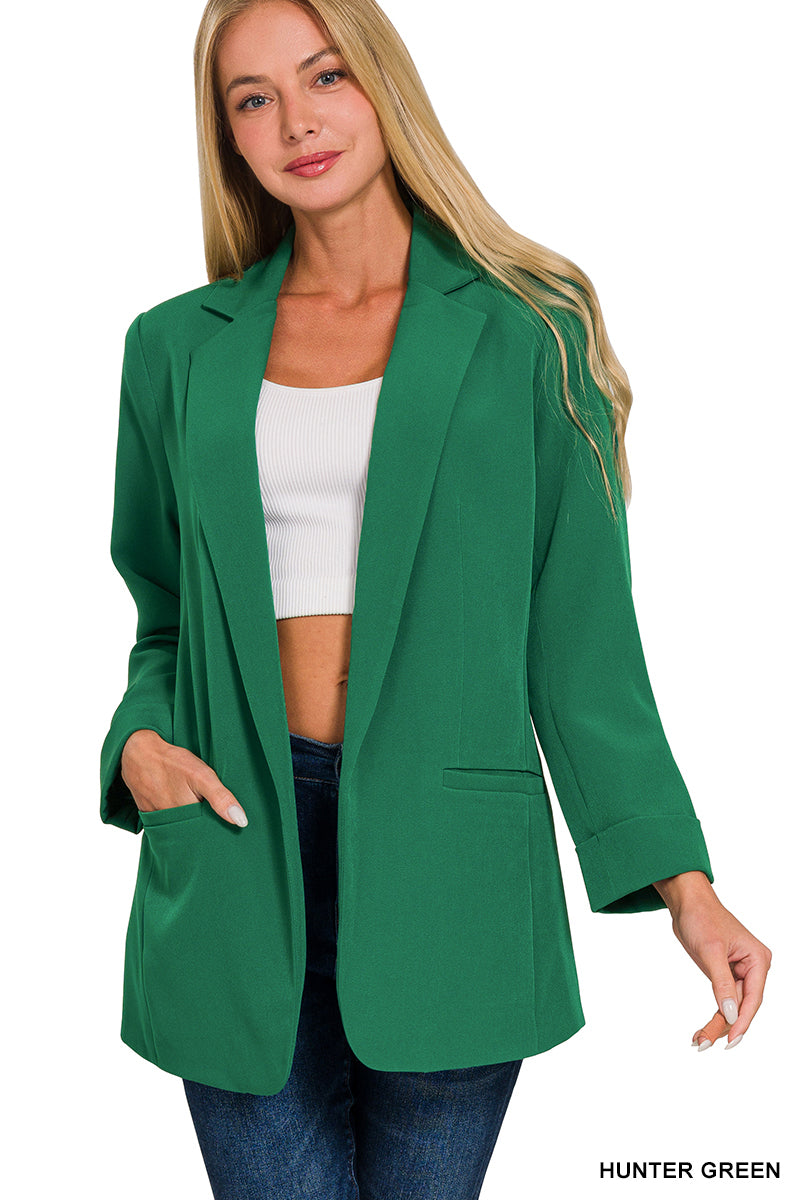 OPEN FRONT CLASSIC BLAZER