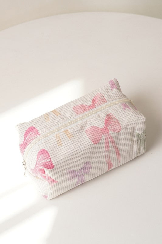 Corduroy Cosmetic Bag