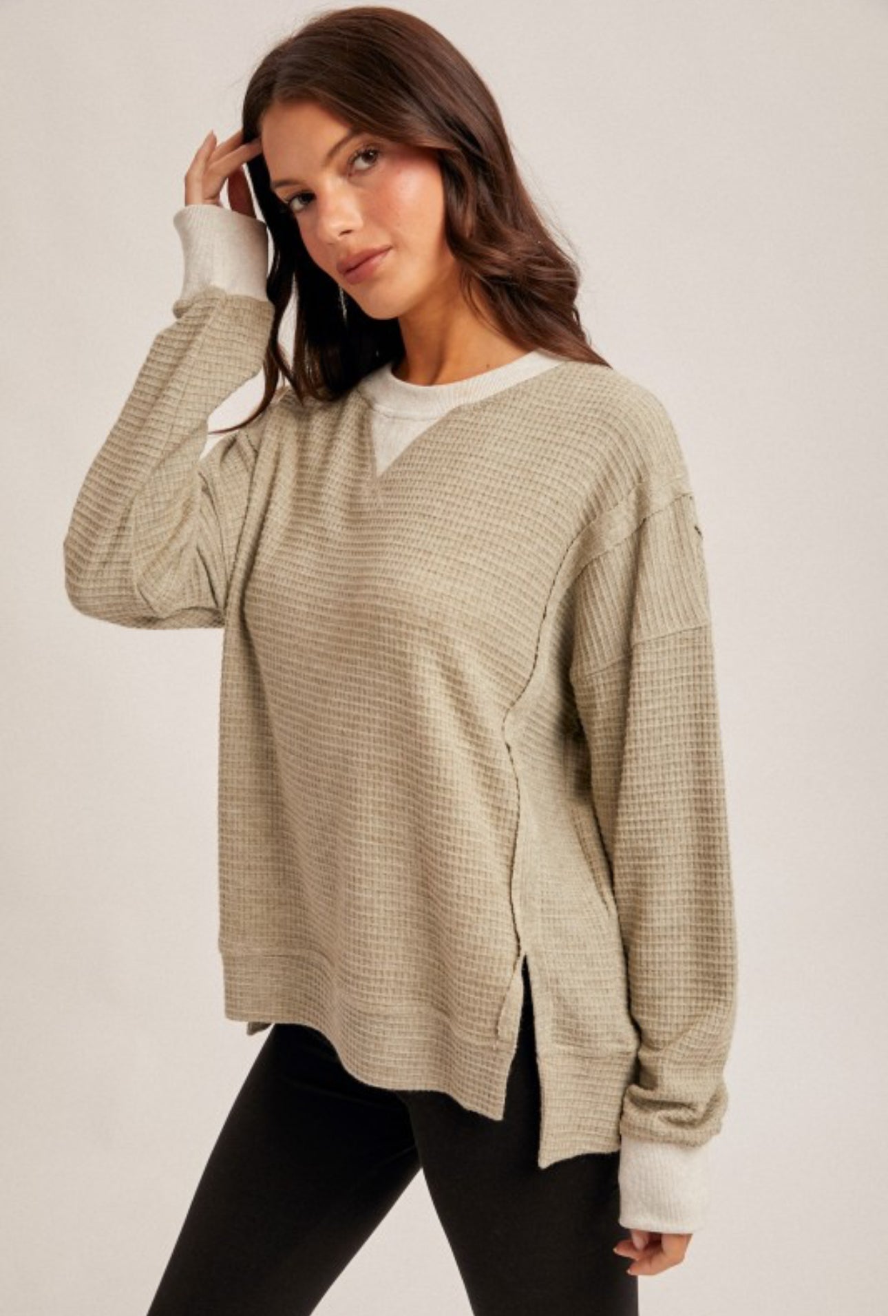 BRUSH THERMAL OVERSIZED CREWNECK