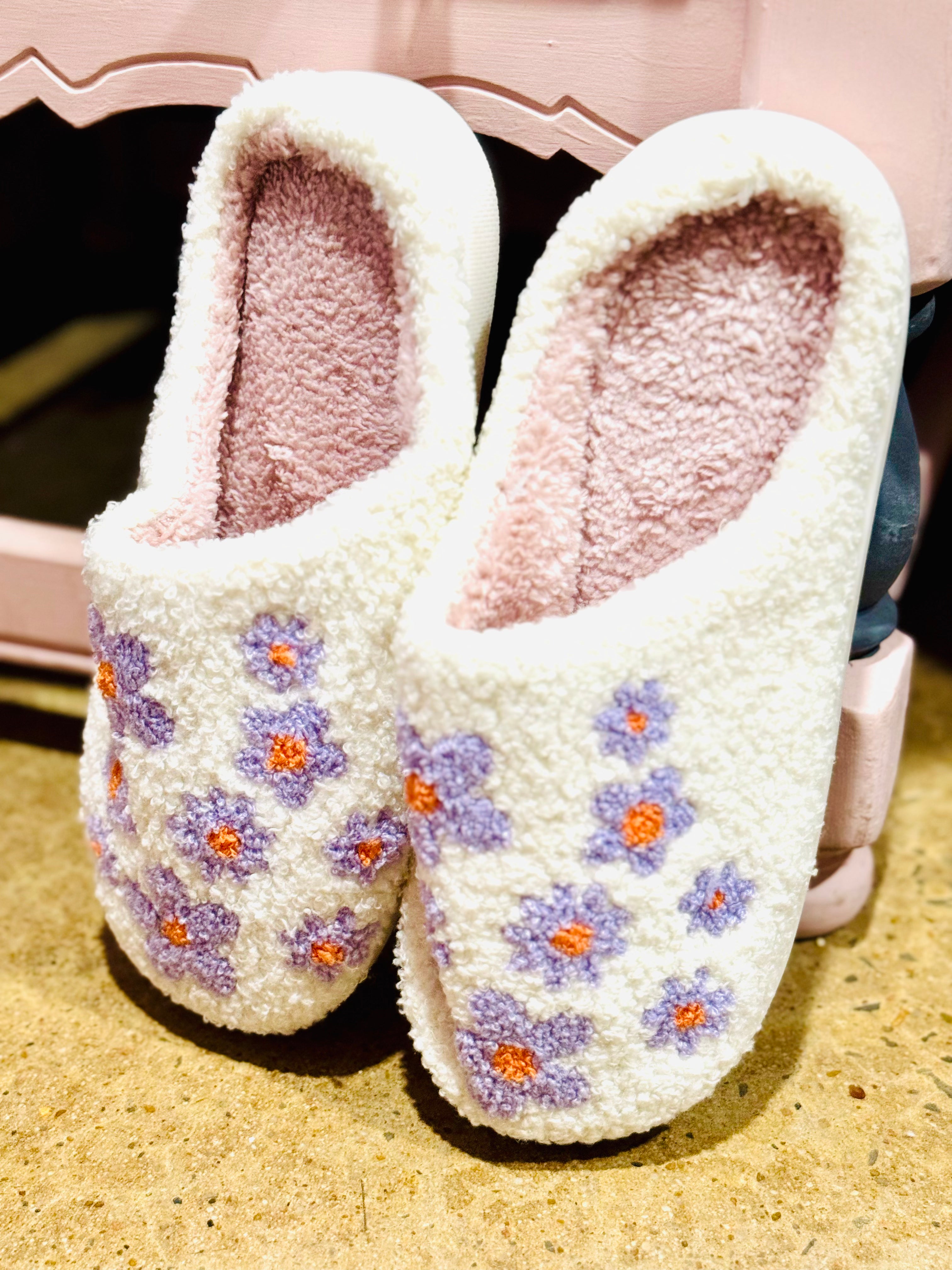 Flower Pattern House Slippers