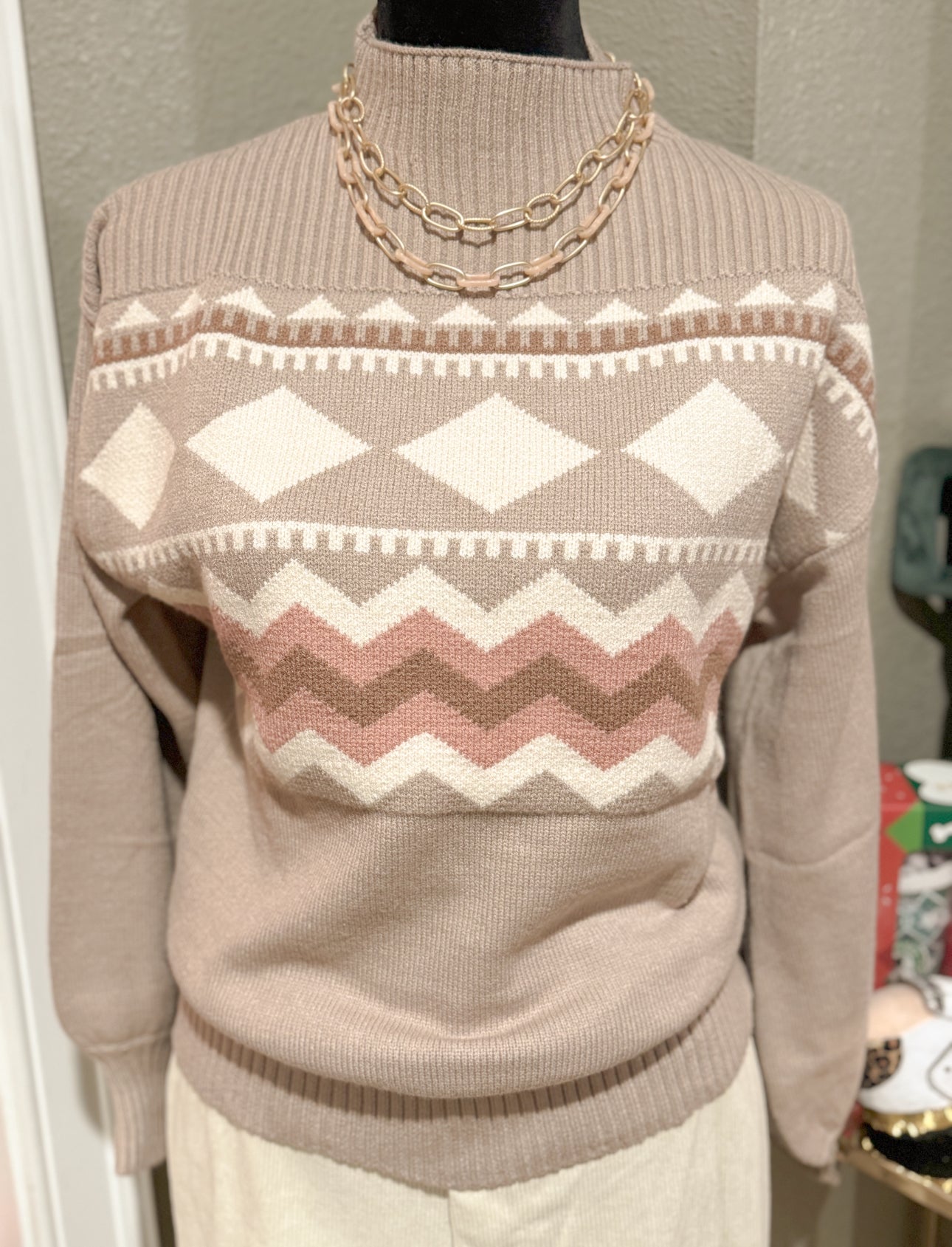 POLAGRAM TAN SWEATER