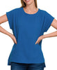 ZENANA DOUBLE GAUZE SHORT SLEEVE TOP