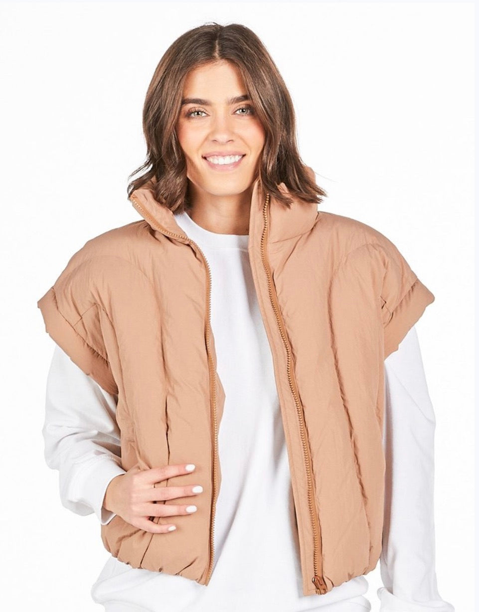 Simply Southern Lottie Caramel Vest