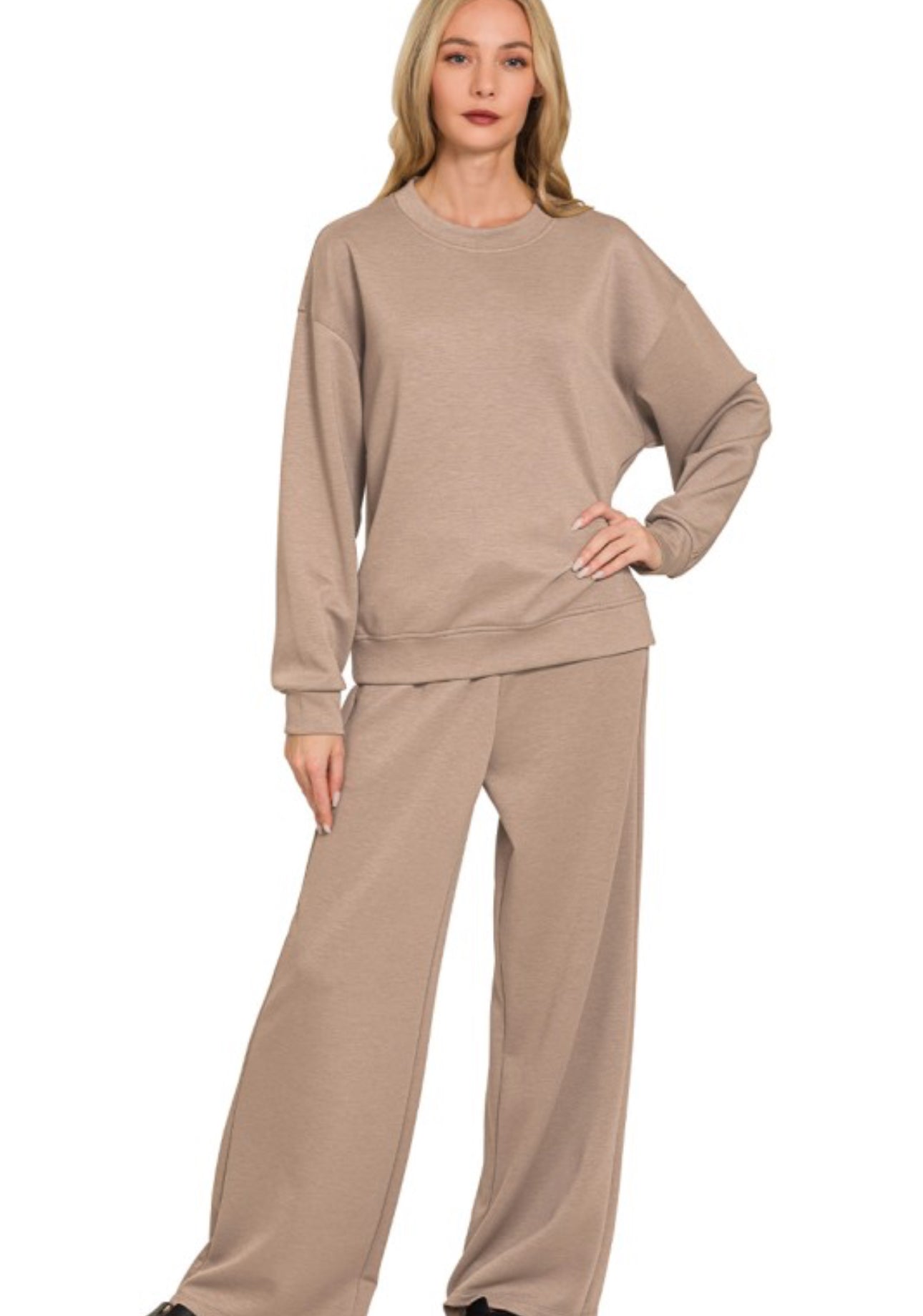 ZENANA SCUBA PULLOVER SET