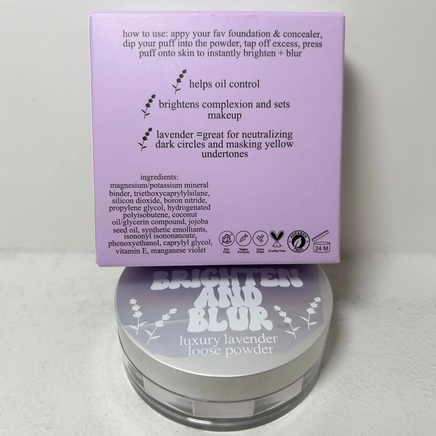 BRIGHTEN & BLUR LAVENDER SETTING POWDER