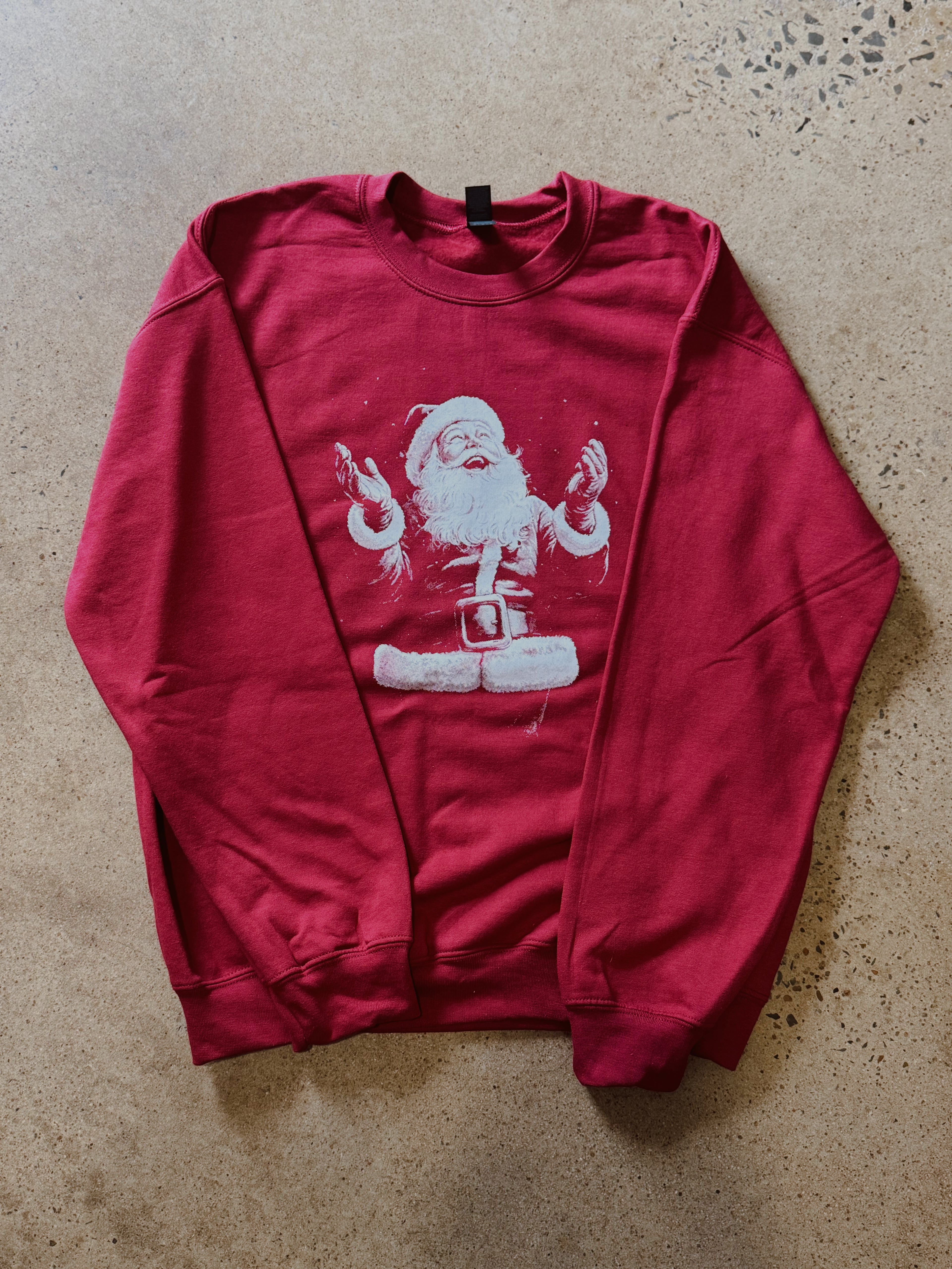 Vintage Half-Tone Santa Sweatshirt