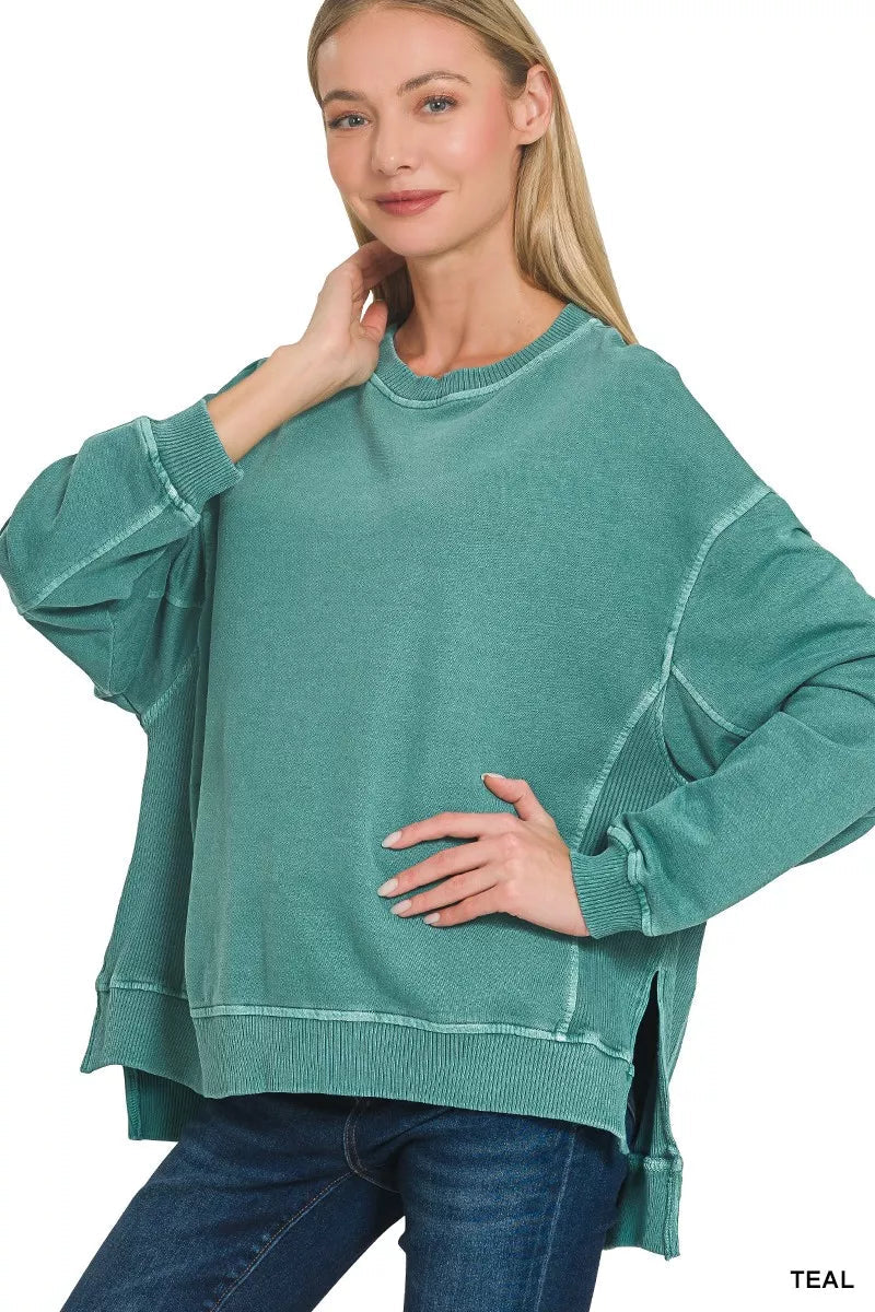 Zenana Enzyme Wash Sweatshirt