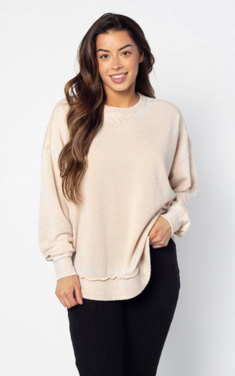 Campus Pullover in Oatmeal